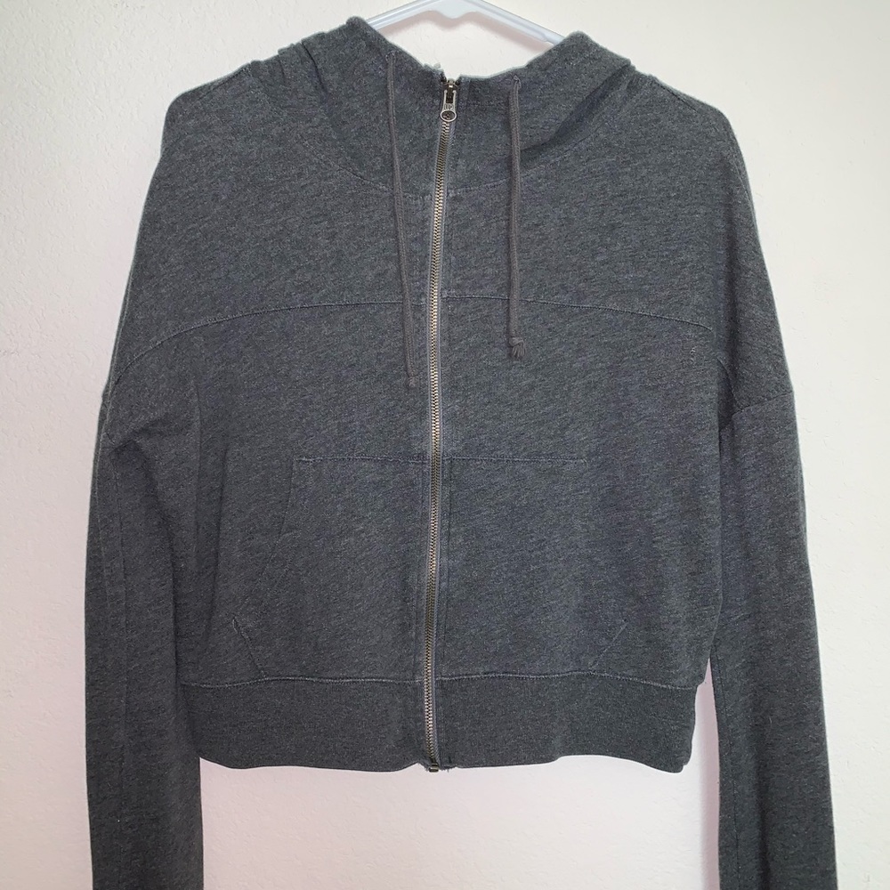 Aeropostale Gray Zip Up Jacket